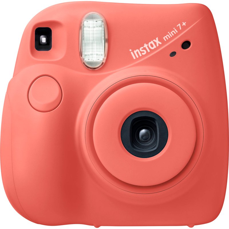 Fujifilm INSTAX Mini 7+ Instant Film Camera (Coral)  